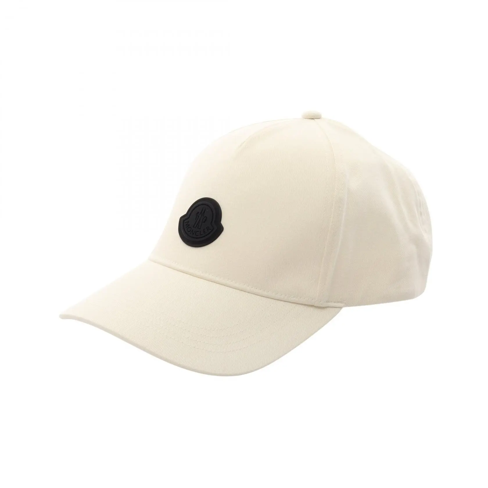 Pre-owned MONCLER Cotton Small Leather Goods Logo Patch Baseball Cap