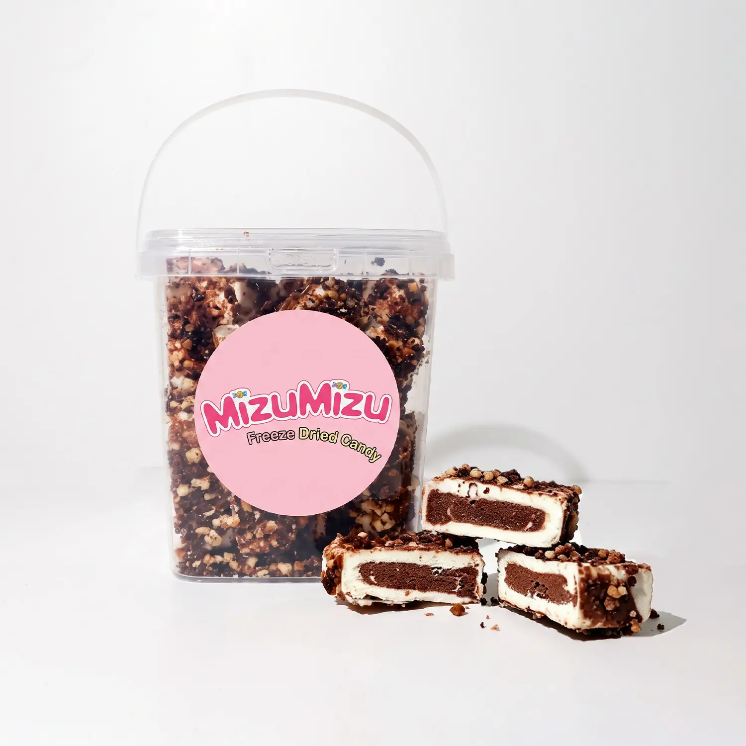 MIZUMIZU Freeze-Dried Chocolate Éclair Ice Cream Bites | Crispy Chocolate Treat with Rich Creamy Flavor