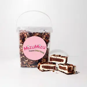 MIZUMIZU Freeze-Dried Chocolate Éclair Ice Cream Bites | Crunchy Good Humor Flavor Dessert (3oz, 6oz)