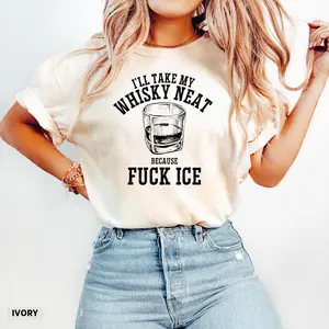 Abolish Ice Comfort Colors® Shirt, I’ll take my whisky neat because f*ck ice, Democrat Tee, Pro Immigrant Political Shirt, Anti Trump Shirt