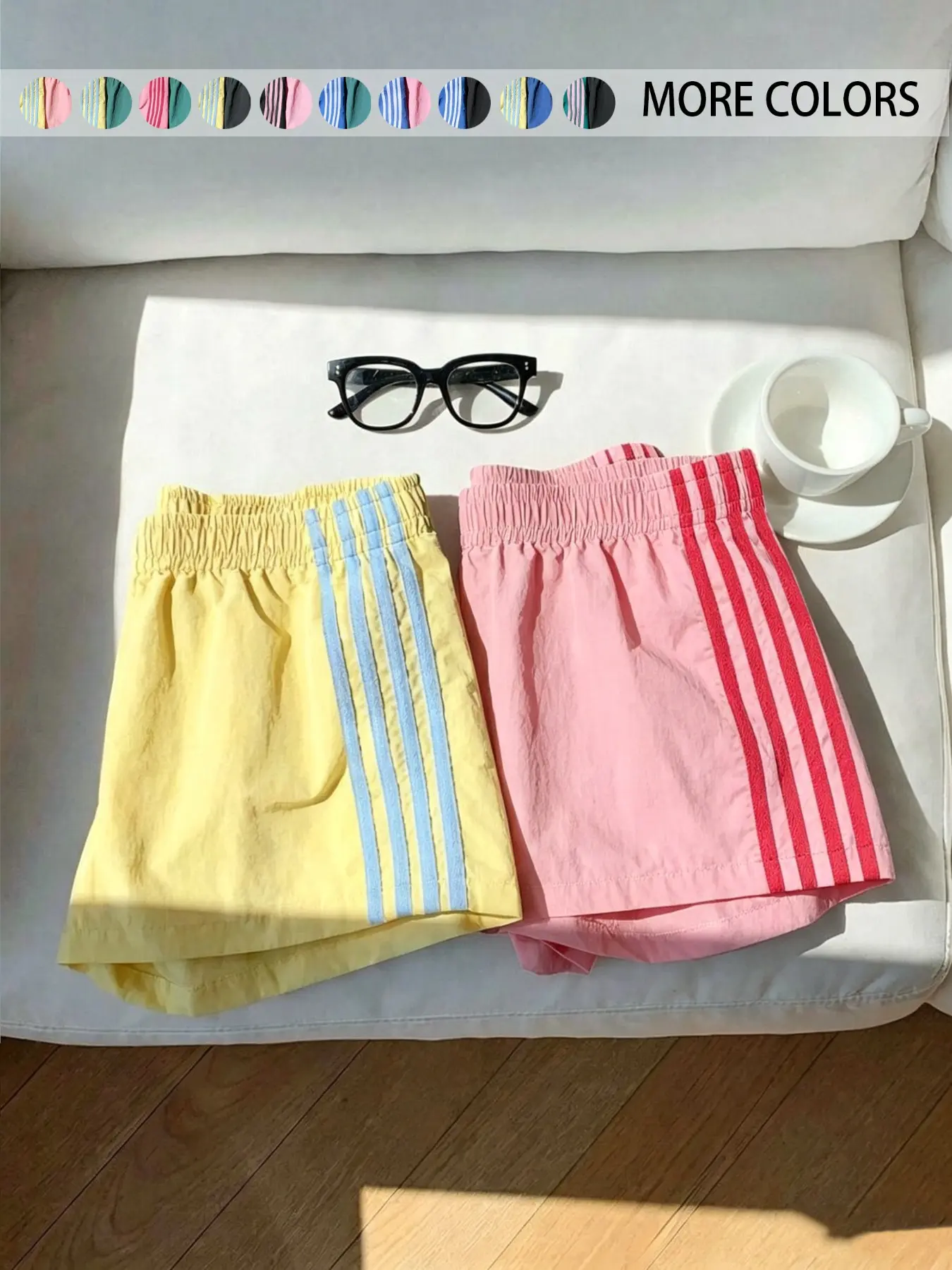 Breathable Running Track Shorts for Women Streetwear Athleisure Street Shorts Athletic Shorts Activewear Shorts