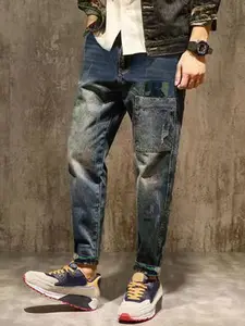 Men's Tight-Fitting Stretch Jeans, Ultra-Elastic Denim Jeans, Comfortable Casual Wear, Fashion Durable Design