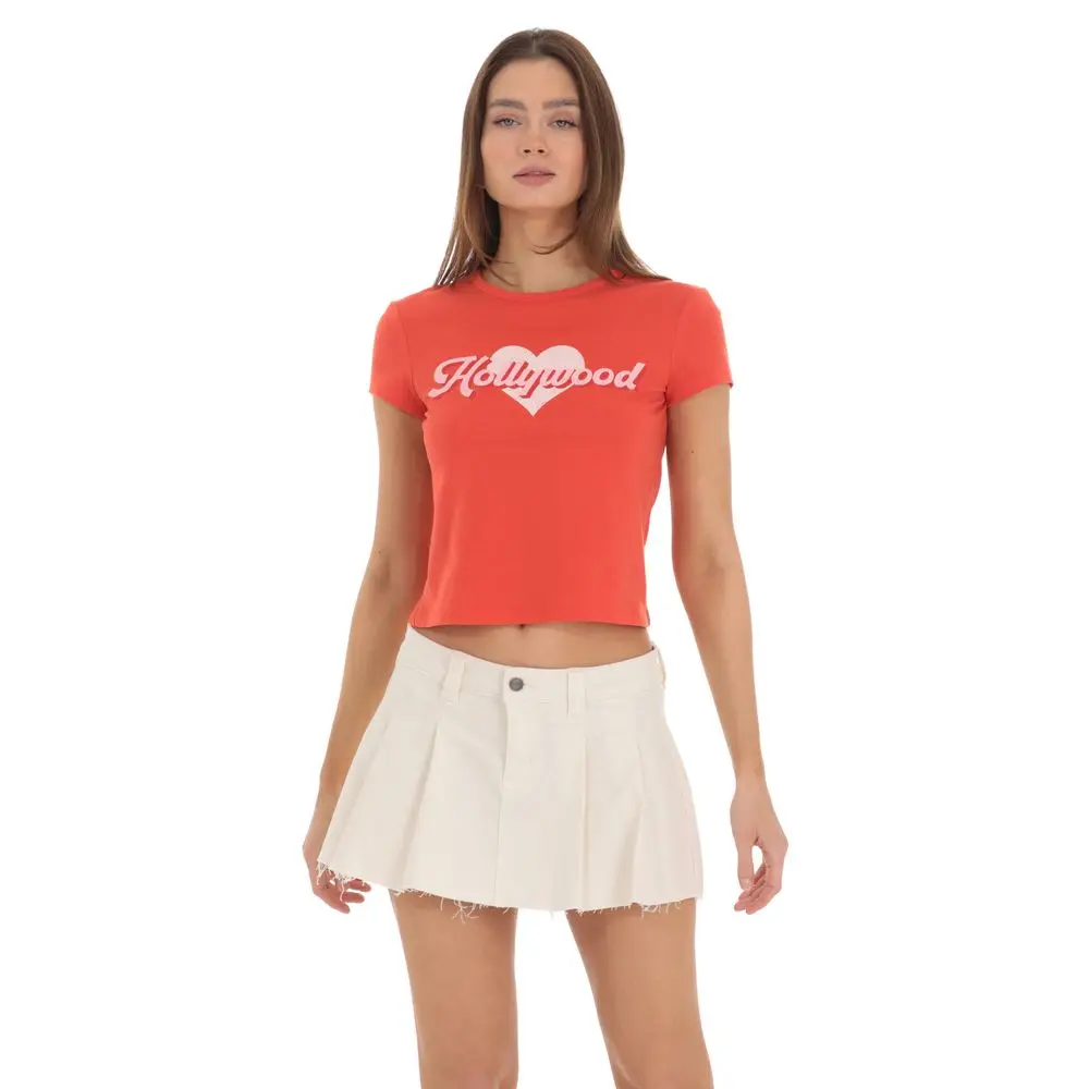 Hollywood Graphic T-Shirt in Red