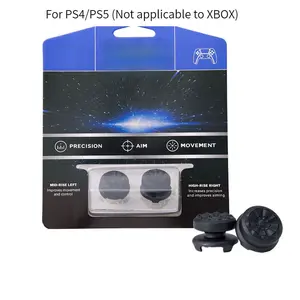 Silicone Fps Thumbsticks for Ps4/ps5 and Switch Pro Controller, High-Rise & Mid-Rise Concave Thumb Grips, Console Accessories for Enhanced Gaming