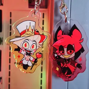Hazbin Hotel Character Key Chain, Alastor Vox Phone Charm Accessories