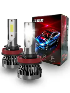 2pcs Car LED Light C1 6000k H4 H7 H11 9005 9006 7600lm, LED Headlamps Bulbs, COB Lamp Bead, 36w LED Cars Before Sunlight Beam, Bright and Durable