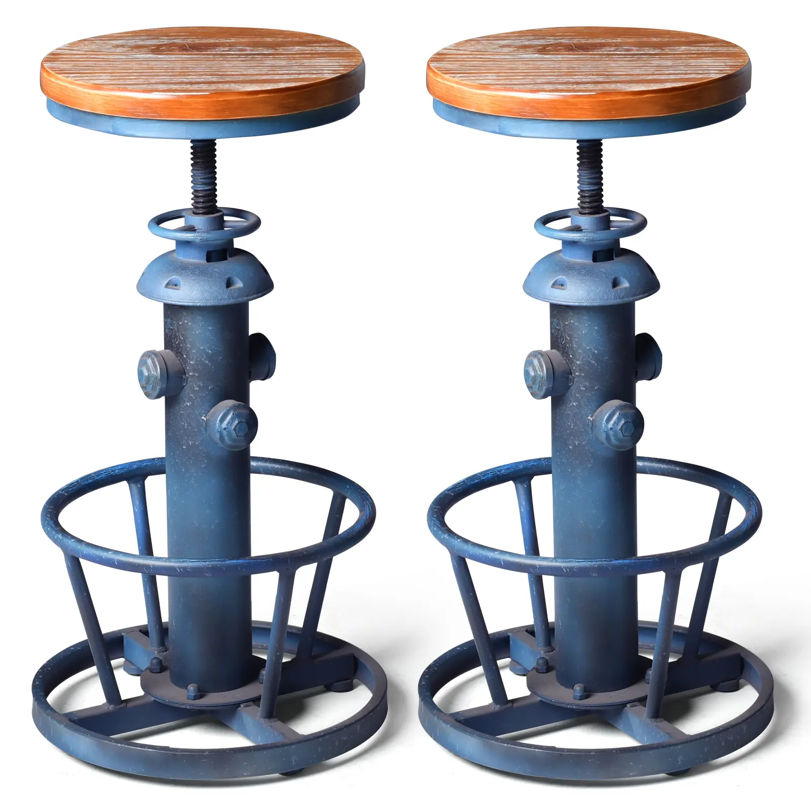 Lokkhan Shape-Shifting Bar Stools Iron & Wood｜Workshop/Kitchen/Bar All-in-One