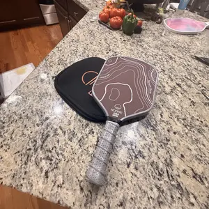 Roore Gen 2 Pickleball Paddle Racket with Hybrid Shape, Edge Foam Injection, Peel Ply Grit Surface, and 5.5-Inch Handle Length