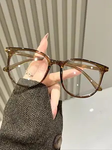 Unisex Non-Prescription Glasses, High Quality Eyeglasses, Lightweight Durable Glasses, Round Frame Lightweight Fashion Eyewear for Daily Use, Office Work, Casual Activities, Stylish and Comfortable