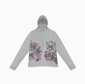 TCH—Light Luxury，Unisex Outfit, New Arrival Rhinestone Design Grey Zip Up Jacket