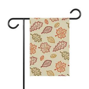 Slightly Subtle Autumn Garden Banner, Fall Decor, Outdoor Decorative Flag, Seasonal Yard Art, Thanksgiving Home Accent, Leaf Pattern