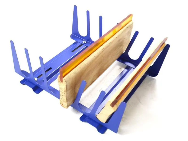 Yokoma 6 Layers Horizontal Squeegee Rack - Multi-Tier Storage Organizer for Squeegees, Tools and Workshop Supplies