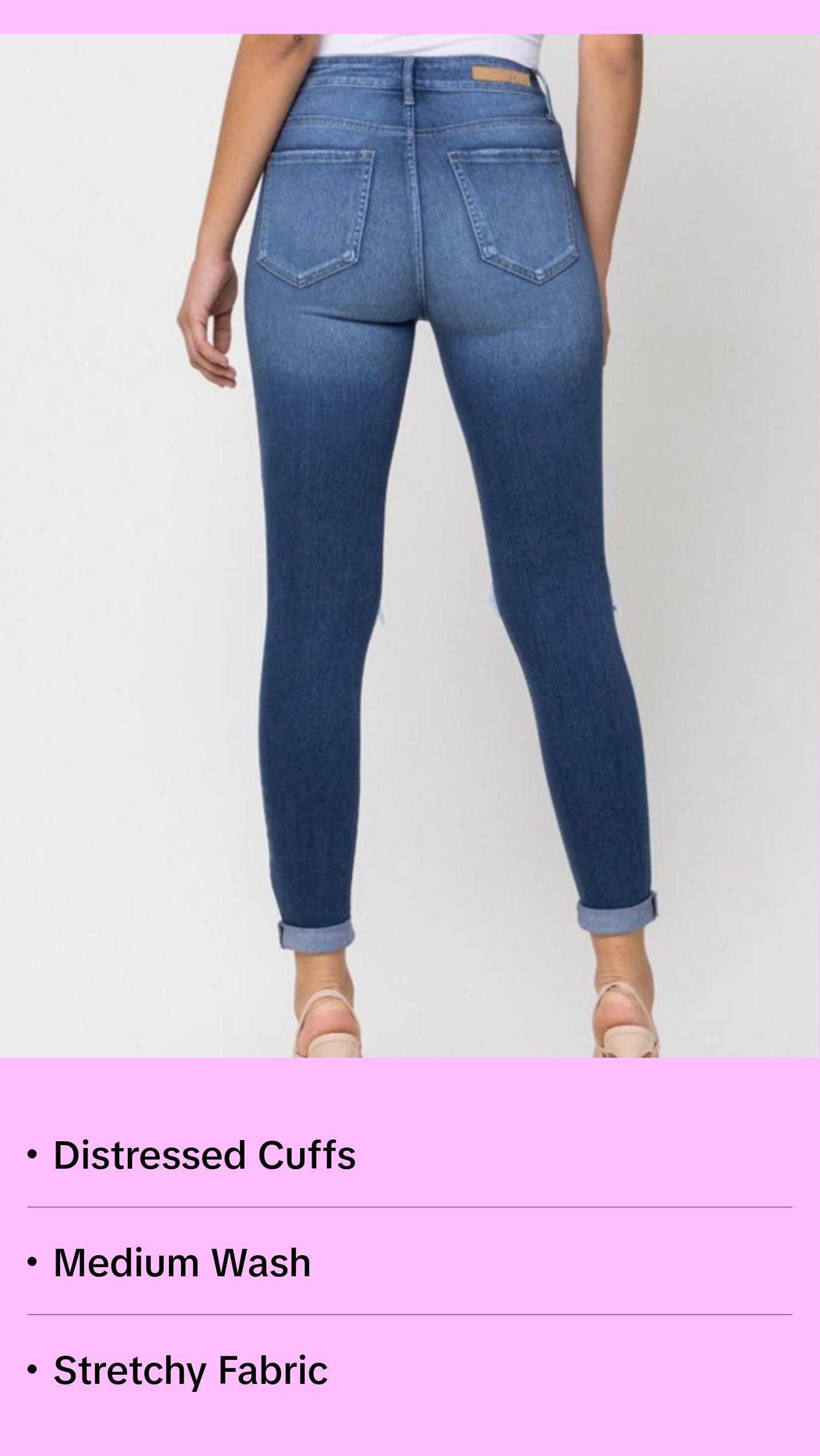 Marcus High Rise Skinny Jeans (Medium Denim)