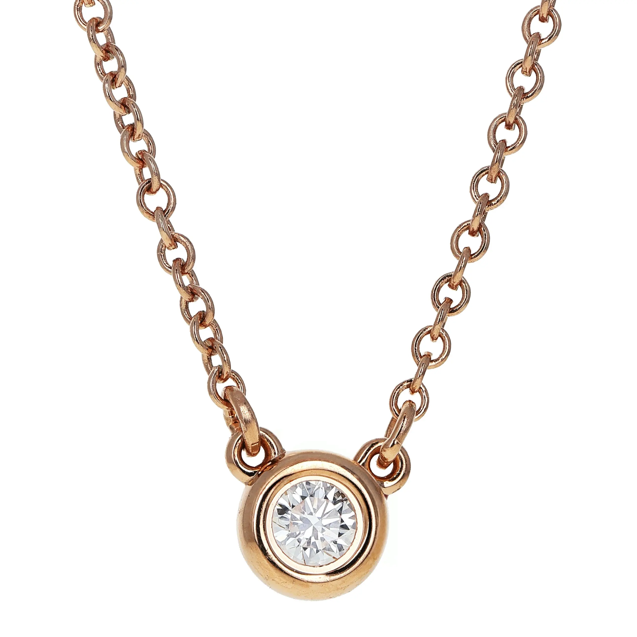 Pre-owned Tiffany & Co. Diamonds by the Yard Pendant Necklace