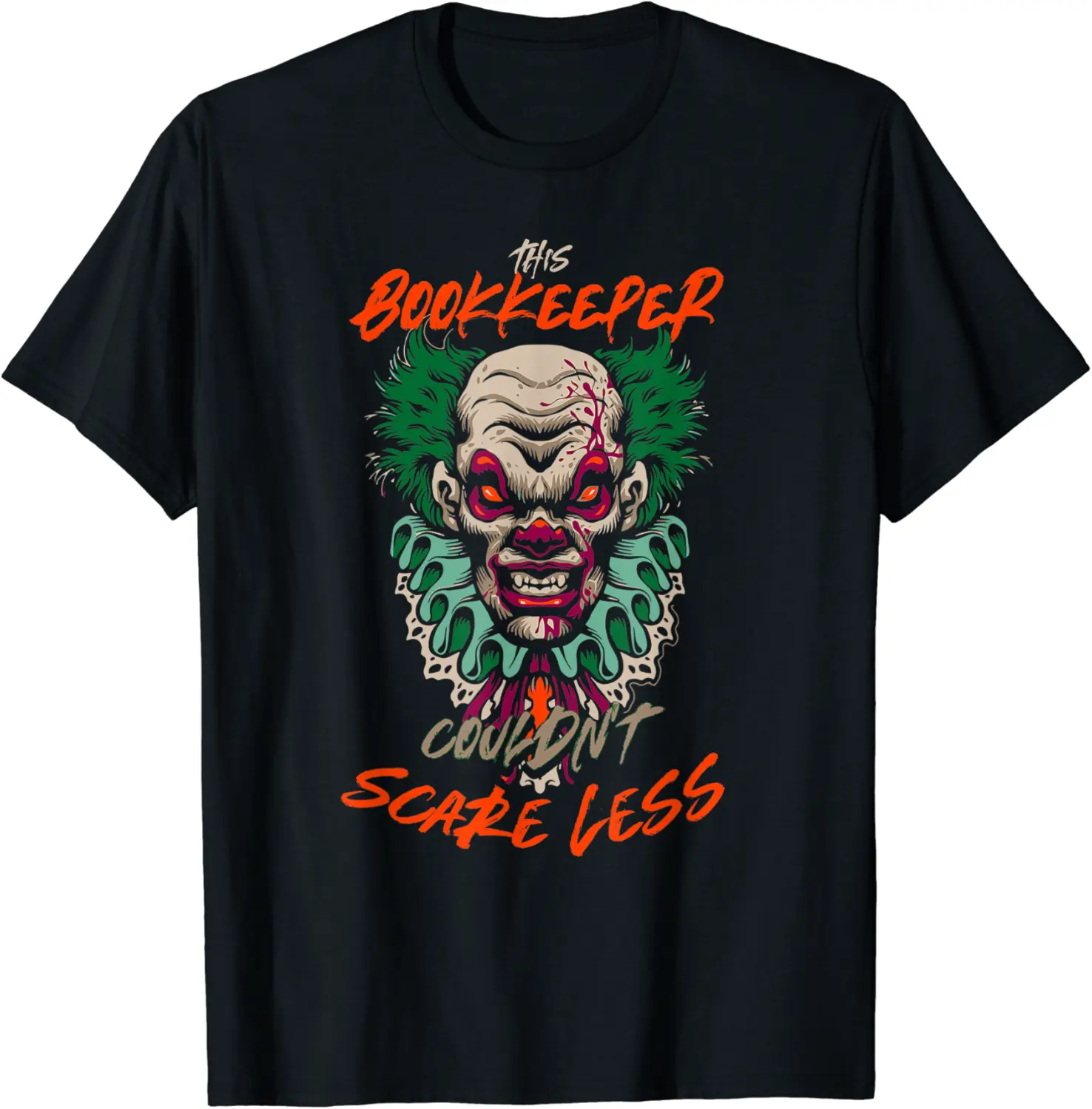 This Bookkeeper Couldn't Scare Less Halloween Bookkeeping T-Shirt - Karenlyn Shop 85B09FYLV57X