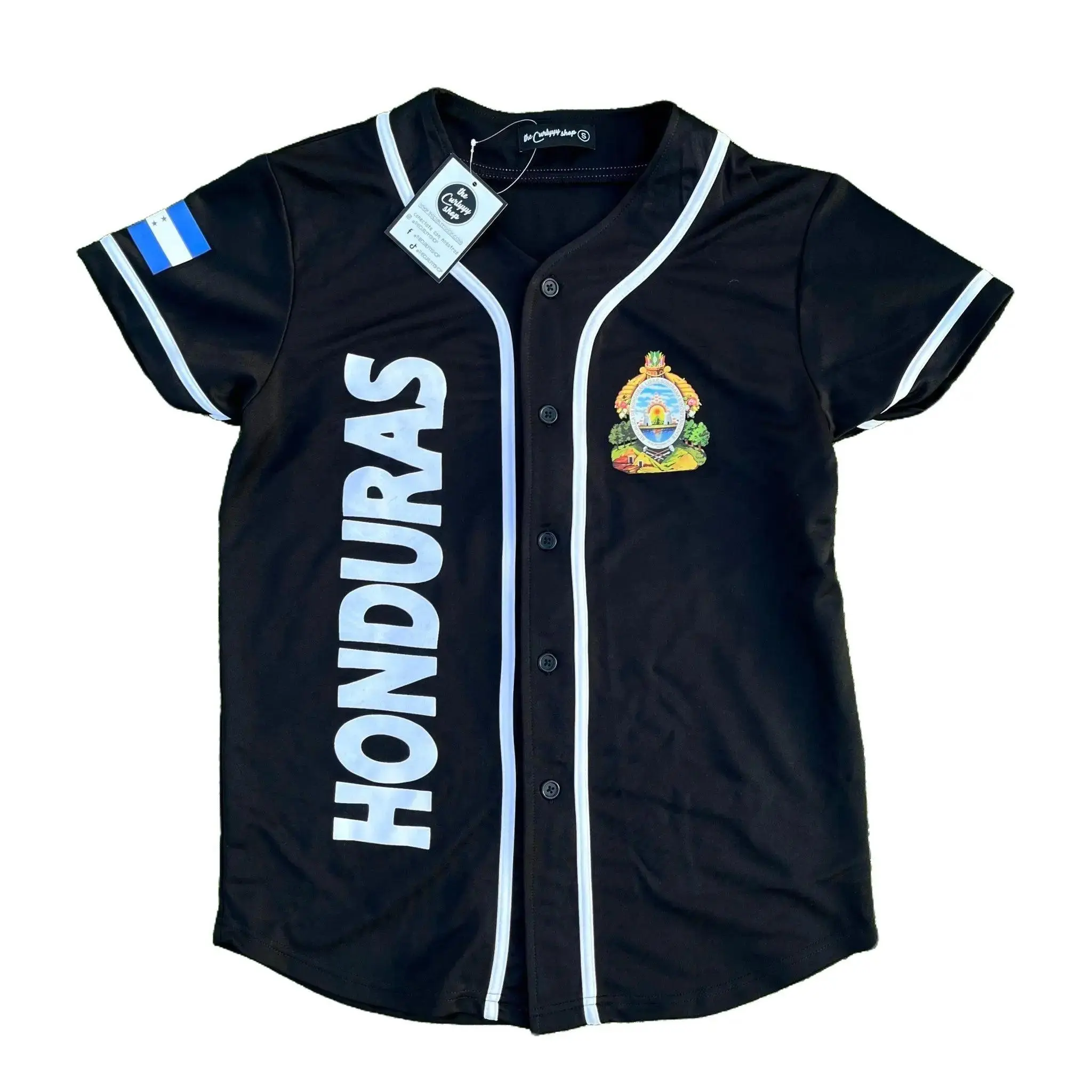 Honduras 504 Baseball Jersey, Honduras Flag Baseball Jersey, Honduras Soccer Jersey