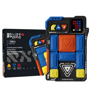 Super Slide Puzzle Game 500+ Challenges Brain Teaser for Kids & Adults STEM Travel Fidget Toy Educational Jigsaw Puzzle Magnetic Puzzle Logical Thinking Gift for Teens Christmas New Year