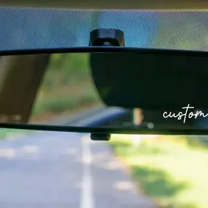 Custom Rear View Mirror Decal | Mirror Sticker | Window Sticker | Motivational Quote | Positive Affirmation O