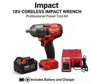 Milwaukee  900Nm   1/2″ M18 HIGH TORQUE Impact Wrench  Supplied with One 6.0Ah Battery + Single Charger | Brushless Motor / Bolt Removal Mode | Heavy Truck Wheel Bolts, Construction Steel Framing energy