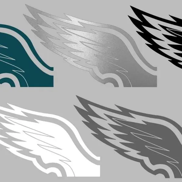 Eagles wings vinyl decal. Many colors easily apply. 4in