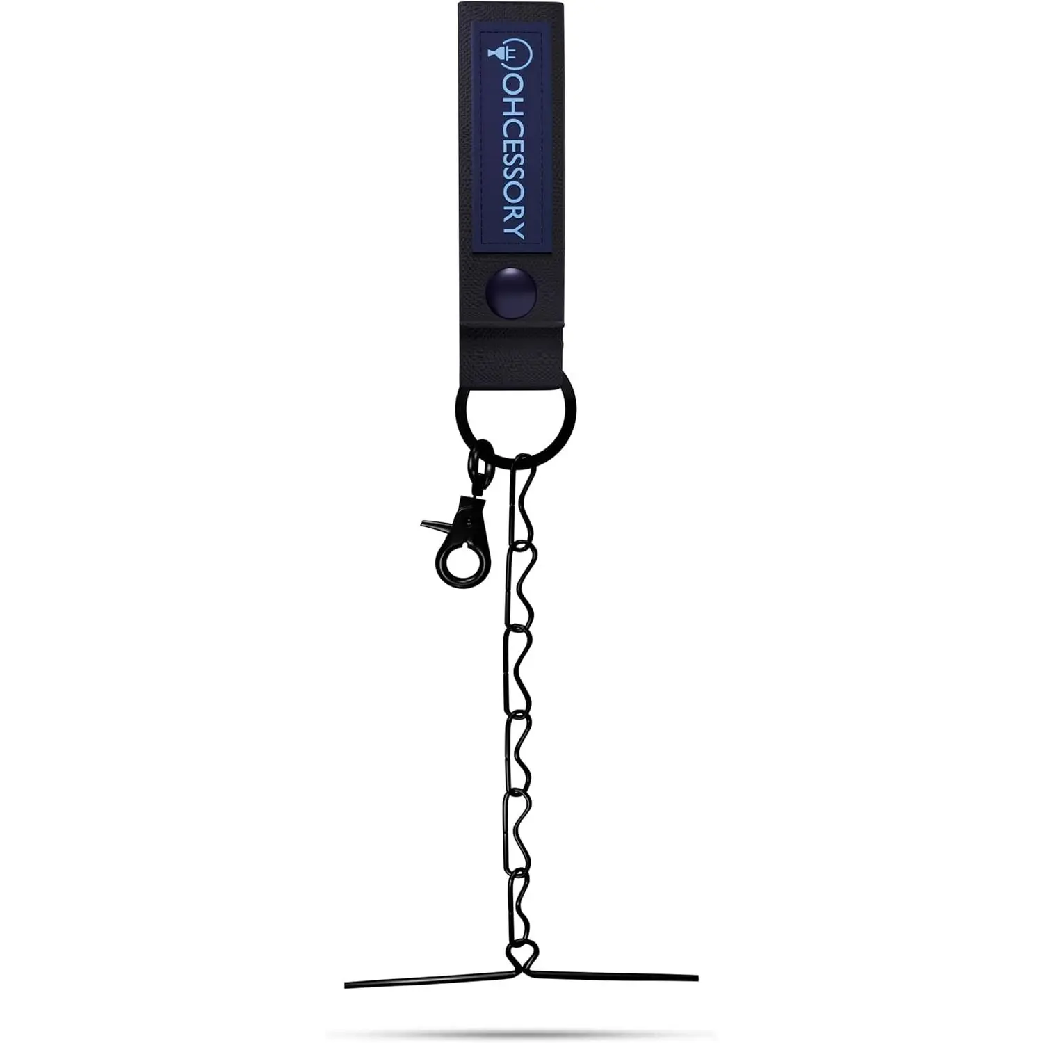 OHCESSORY Everyday Electrician Tape Holder Chain - Tool Belt/Pouch Button Strap, Keyring Hook, Trigger Snap Hook, Tape Thong, Holds 10 Rolls