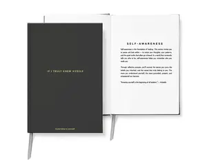 “If I Truly Knew Myself” Journal — Undated hardcover guided journal for shadow work, self-reflection, and emotional healing