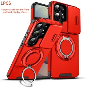 360° Rotatable Phone Case with Full Lens Protection for Samsung Galaxy S26Ultra S25Ultra S24Ultra S23Ultra S25Plus S24Plus S23Plus S25FE S24FE S23FE S25Edge, Supports Wireless Charging and Sliding Camera Cover