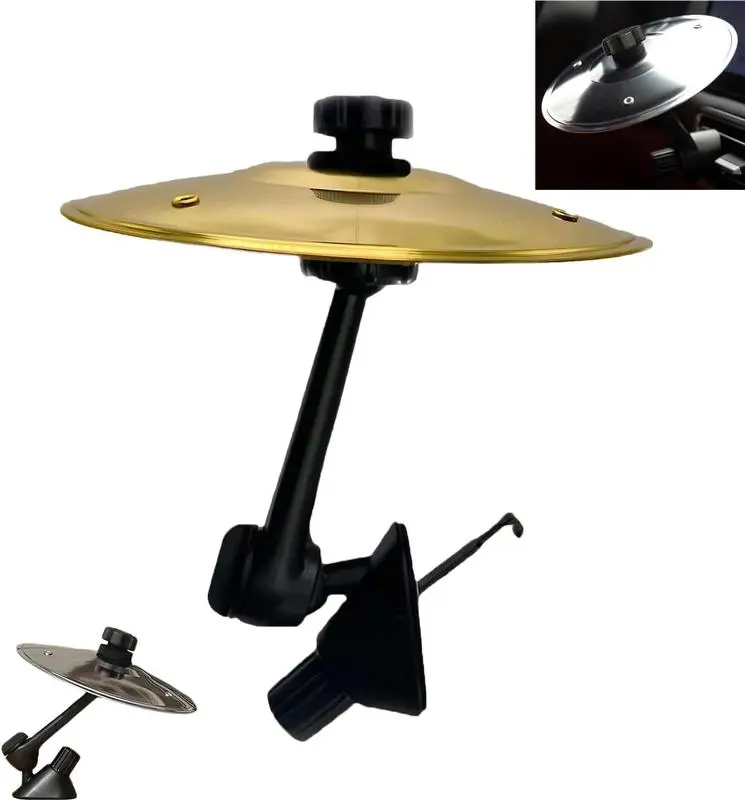 Car Crash Cymbal, Car Crash Cymbal Air Vent, Car Symbol Drum Cymbal Air Vent,  Tlkiaa Easy Clip-On Mini Cymbal for Music Lovers, Compact Durable Car Accessory Percussion Instrument  Christmas Gift