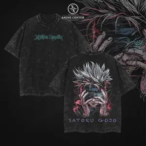 GOJO T-shirt, Jujutsu Kaisen Anime Inspired Tee, Gojo Cosplay Cool Shirt For Boys Streetwear Tops, Gift Anime Lover, JJK Anime Clothing, Otaku.