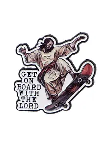 "Get on the board with the  load" Personalized Inspirational Quote Brooch Pin, Lapel Pin, Durable Metal Pins, Fashionable Party Accessory, Perfect Gift for Friends, Casual Style