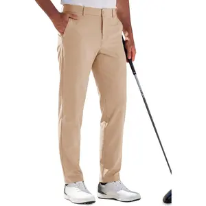 Mens Golf Pants Stretch Work Dress Pants Quick Dry Lightweight Casual Comfy Trousers with Pockets