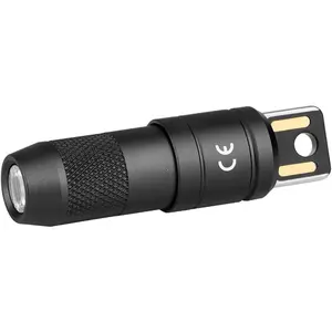 Rechargeable Keychain Flashlight, 50 Lumens Compact and Portable Mini LED Keyring Lights with Built-in Battery Ideal for Everyday Carry and Emergencies (Black) - Amazon.com