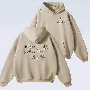 Mac Miller Quotes Be You, You'll Be Fine Hoodie, Tribute Shirt, Gift For Mac Fans, Rap Shirt- Vintage Hip Hop Sweatshirt, Streetwear Pullover, Graphic Unisex Music Shirt, 2-Sided Print