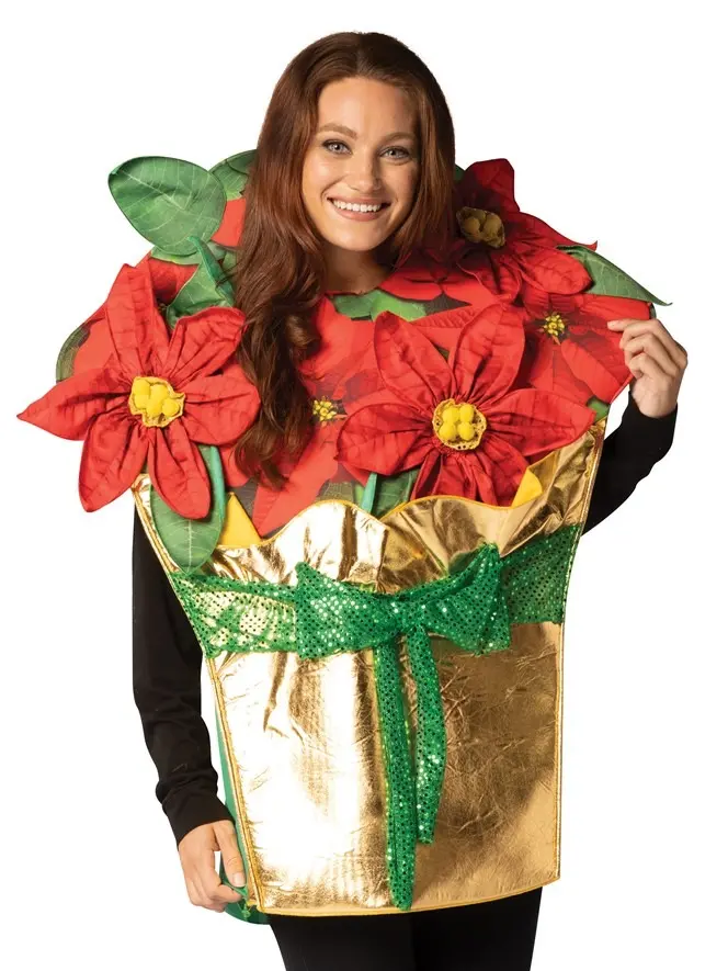Poinsettia Holiday Plant Halloween Christmas Costume