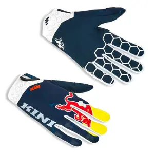 KTM Motocross Racing Gloves, Hard Knuckle Impact Protection, Breathable Ventilated Touch Screen Anti-Slip Dirt Bike Gloves For ATV MTB UTV Off Road Riding