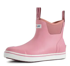 SUREWAY Women's Ankle Fishing Deck Boots for Women,Short Waterproof Neoprene Rubber Rain Boots,Lightweight Garden Work Shoes for Women,Upgraded Slip Resistant,Durable Comfortable Footwear Girl