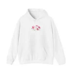 Pink Wildflowers hoodie | "Where flowers bloom, so does hope" back print