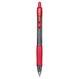 Pilot G2 Retractable Gel Ink Roller Ball Pen Red Bold Point Pack of 12