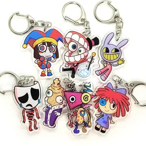 TADC Amazing Circus Digital Pomni Caine Jax Kinger Zooble Ragatha Gangle Bubble Keychain, TADC Acrylic Keychains, Cute, Durable, And Perfect For Bags, Keys, Or Gifts. Great For Daily Use Or As Thoughtful Little Gifts For Your Friends And Yourself.