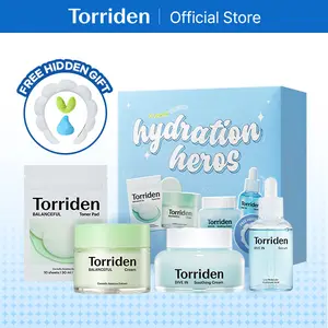 [Torriden Official] Glowin' Softly Hydration Heros | DIVE IN Serum + DIVE IN Soothing Cream + BALANCEFUL Cream + BALANCEFUL Toner Pad + Puffy Spa Headband | Perfect Skincare Set for Holiday gift, Christmas gift