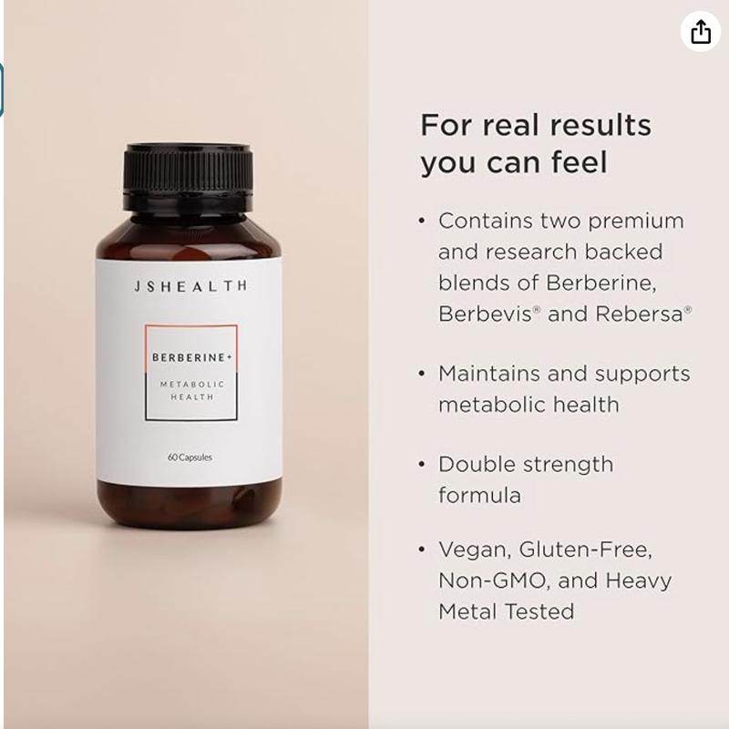 JSHealth Berberine+ Formula - Supplement Healthcare Fitness Edible