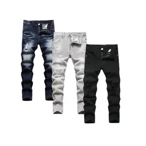 Boy's Skinny Fit Stretch Ripped Destroyed Distressed Fashion Kids Denim Pants Jeans