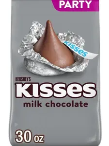 HERSHEY'S KISSES Milk Chocolate Candy Party Pack, 30 oz