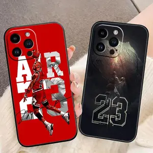 Basketball Number 23 Cover Phone Case For iphone Apple 17 AIR 16E 16 15 14 13 12 11 Pro Max Plus Samsung Galaxy S26 S25 S24 S23 S22 TPU Case Funda Shell