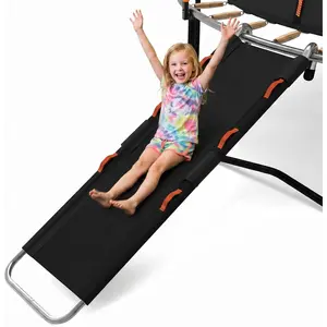 Universal Trampoline Ladder with Handles for Toddler, Strong Tear Resistant Fabric Climber Trampoline Slide Accessories for Kids