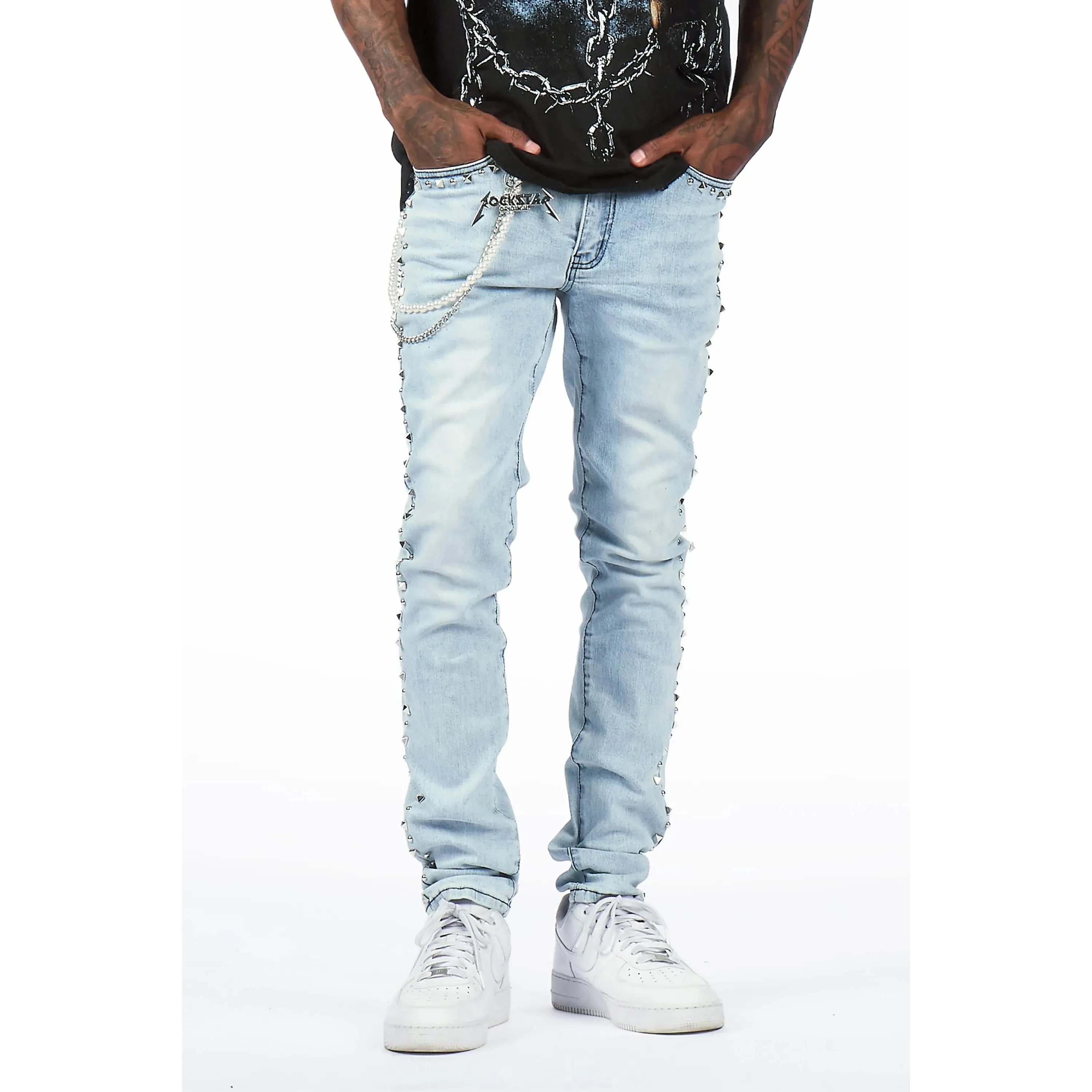 Tyce Light Blue Pearl Slim Fit Jean