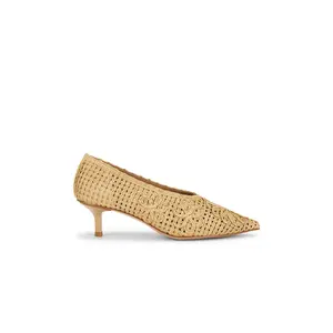 LPA Clio Pump in Natural Raffia