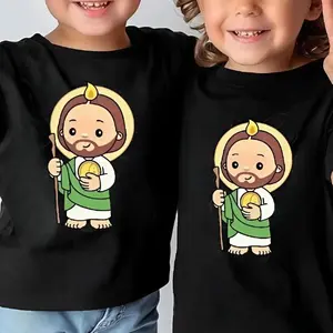 Youth And Adult San Judas T-Shirt, youth sweatshirt, San Judas Tadeo Boys Clothes Top, Jesus shirt, Faith-based Clothing, Trending tee, Kid clothing, family shirt, gift for son and daughter, vacation outfit