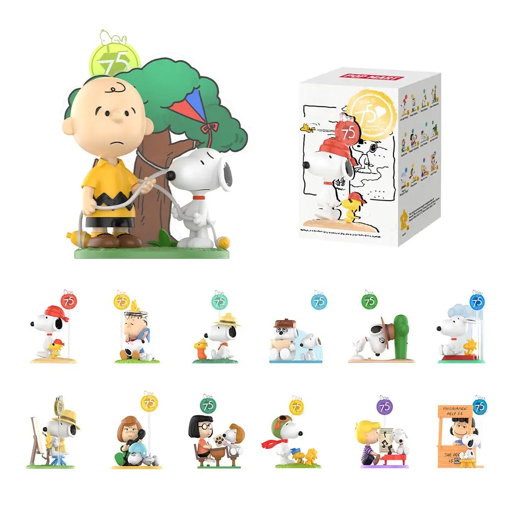Peanuts 75th Anniversary | Snoopy Comic Life Series Figures