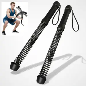 2 PC Wireless Battle Rope Trainer Set, Spring Resistance Design, Arm & Core Strength, Full Body Workout Equipment, Home & Outdoor Use